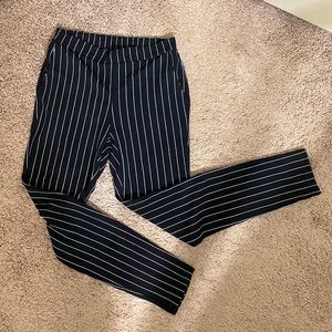 Black Pinstripe Dress Pants Size L